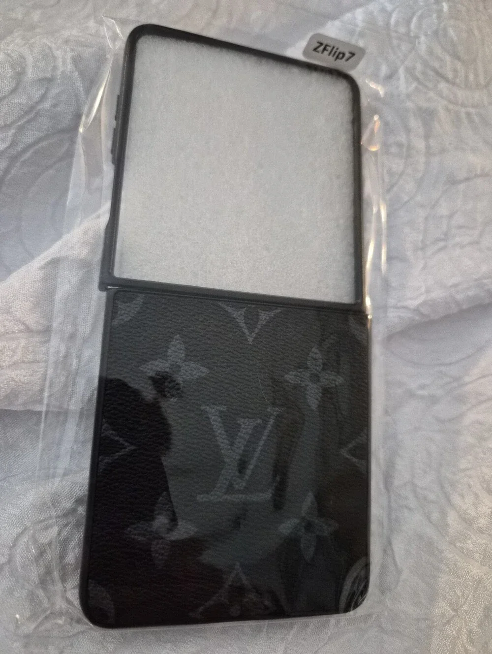 NEW ▪ LV Monogram Samsung Galaxy Z Flip 7 Case ▪︎ Blk/Gry
